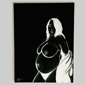 (Negative) -  (Original) Great Expectations ( 18 x 24 | Acrylic on Canvas, 2024)